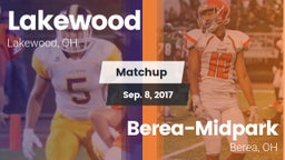 Matchup: Lakewood  vs. Berea-Midpark  2017