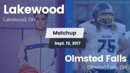 Matchup: Lakewood  vs. Olmsted Falls  2017
