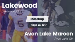 Matchup: Lakewood  vs. Avon Lake Maroon 2017