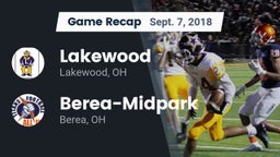 Recap: Lakewood  vs. Berea-Midpark  2018