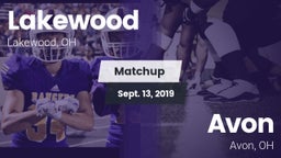 Matchup: Lakewood vs. Avon  2019