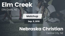 Matchup: Elm Creek High vs. Nebraska Christian  2016