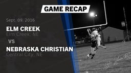 Recap: Elm Creek  vs. Nebraska Christian  2016