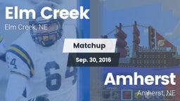 Matchup: Elm Creek High vs. Amherst  2016