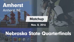 Matchup: Amherst  vs. Nebraska State Quarterfinals 2016