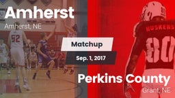 Matchup: Amherst  vs. Perkins County  2016