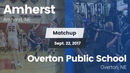 Matchup: Amherst  vs. Overton Public School 2016