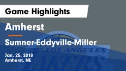 Amherst  vs Sumner-Eddyville-Miller  Game Highlights - Jan. 25, 2018