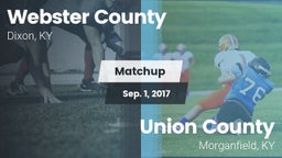 Matchup: Webster County High vs. Union County  2017