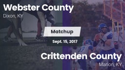 Matchup: Webster County High vs. Crittenden County  2017