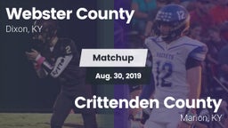 Matchup: Webster County High vs. Crittenden County  2019
