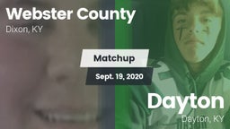 Matchup: Webster County High vs. Dayton  2020