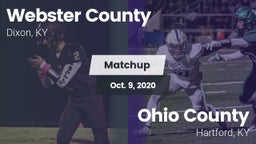 Matchup: Webster County High vs. Ohio County  2020