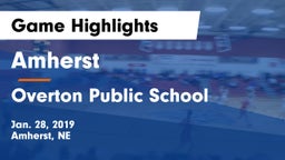 Amherst  vs Overton Public School Game Highlights - Jan. 28, 2019
