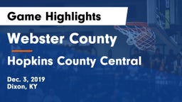 Webster County  vs Hopkins County Central  Game Highlights - Dec. 3, 2019