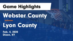 Webster County  vs Lyon County  Game Highlights - Feb. 4, 2020