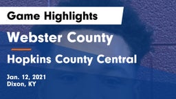 Webster County  vs Hopkins County Central  Game Highlights - Jan. 12, 2021