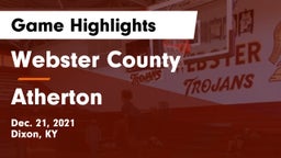 Webster County  vs Atherton  Game Highlights - Dec. 21, 2021