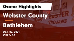Webster County  vs Bethlehem  Game Highlights - Dec. 22, 2021