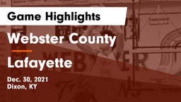 Webster County  vs Lafayette  Game Highlights - Dec. 30, 2021