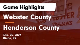 Webster County  vs Henderson County  Game Highlights - Jan. 25, 2022