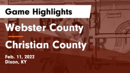 Webster County  vs Christian County  Game Highlights - Feb. 11, 2022