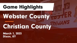 Webster County  vs Christian County  Game Highlights - March 1, 2023