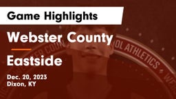 Webster County  vs Eastside  Game Highlights - Dec. 20, 2023