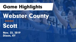 Webster County  vs Scott  Game Highlights - Nov. 23, 2019