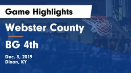 Webster County  vs BG 4th Game Highlights - Dec. 3, 2019