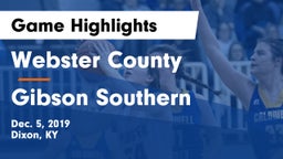 Webster County  vs Gibson Southern  Game Highlights - Dec. 5, 2019