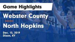 Webster County  vs North Hopkins  Game Highlights - Dec. 13, 2019