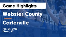 Webster County  vs Carterville  Game Highlights - Jan. 25, 2020