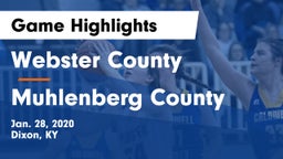 Webster County  vs Muhlenberg County Game Highlights - Jan. 28, 2020