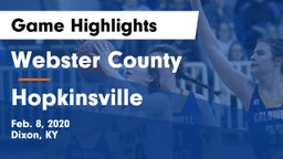 Webster County  vs Hopkinsville  Game Highlights - Feb. 8, 2020