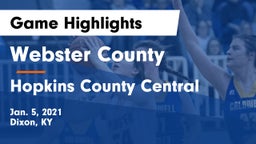 Webster County  vs Hopkins County Central  Game Highlights - Jan. 5, 2021