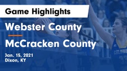 Webster County  vs McCracken County  Game Highlights - Jan. 15, 2021