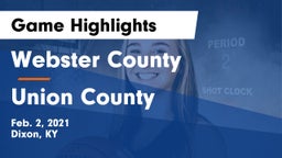 Webster County  vs Union County  Game Highlights - Feb. 2, 2021