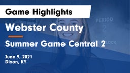 Webster County  vs Summer Game Central 2 Game Highlights - June 9, 2021