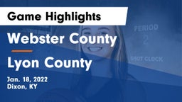 Webster County  vs Lyon County  Game Highlights - Jan. 18, 2022