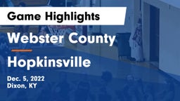 Webster County  vs Hopkinsville  Game Highlights - Dec. 5, 2022