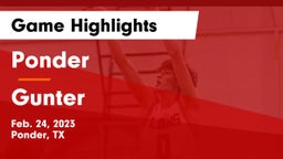 Ponder  vs Gunter  Game Highlights - Feb. 24, 2023