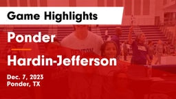 Ponder  vs Hardin-Jefferson  Game Highlights - Dec. 7, 2023