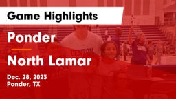 Ponder  vs North Lamar  Game Highlights - Dec. 28, 2023