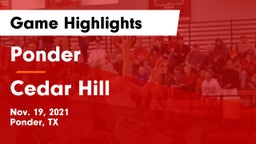 Ponder  vs Cedar Hill  Game Highlights - Nov. 19, 2021