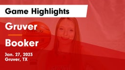 Gruver  vs Booker  Game Highlights - Jan. 27, 2023