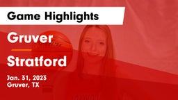 Gruver  vs Stratford  Game Highlights - Jan. 31, 2023