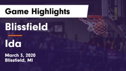 Blissfield  vs Ida  Game Highlights - March 3, 2020