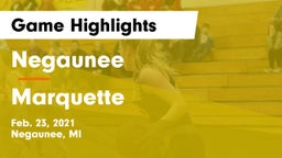 Negaunee  vs Marquette  Game Highlights - Feb. 23, 2021