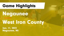 Negaunee  vs West Iron County  Game Highlights - Jan. 11, 2022
